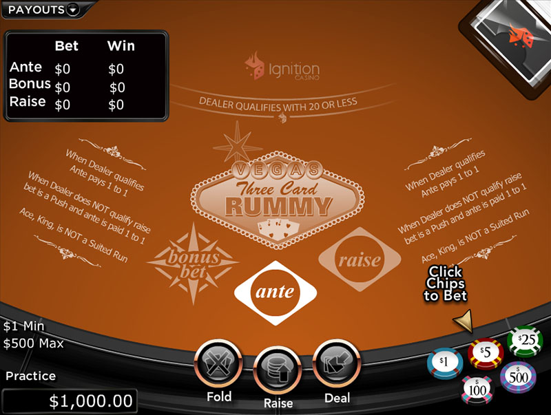 Vegas Three Card Rummy