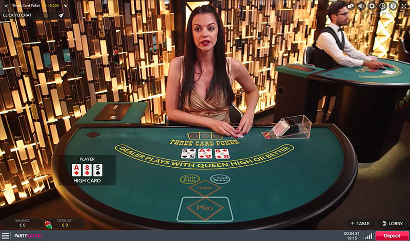 Live Three Card Poker