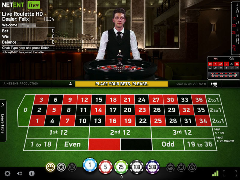 NetEnt Live Roulette