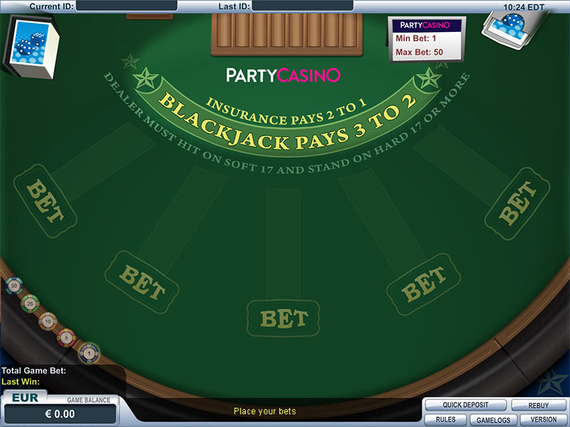 Multi-Hand Las Vegas Downtown Blackjack