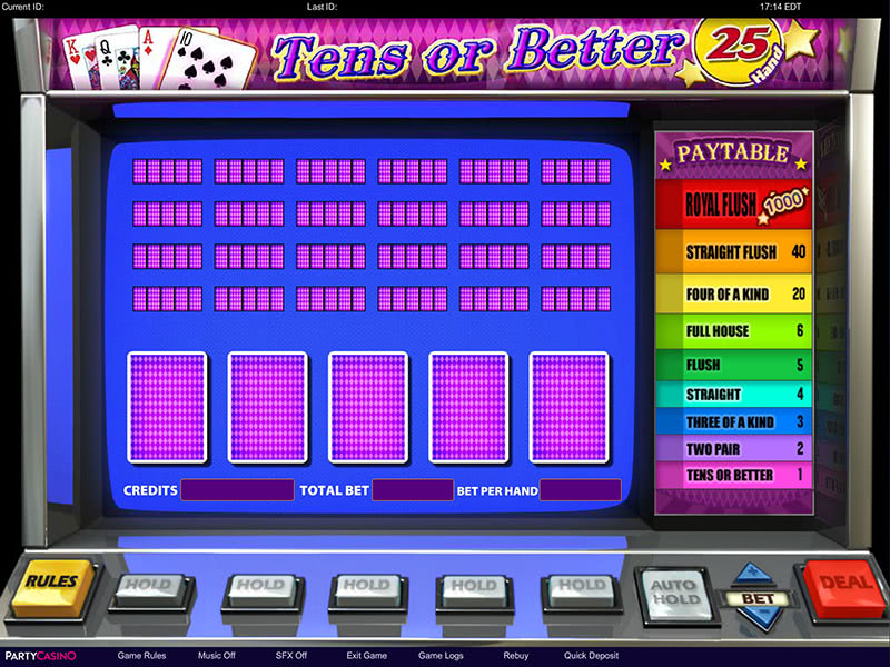 Tens or Better 25 Hands